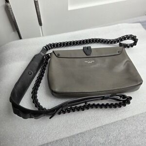 Rag & Bone Gray Leather Crossbody Bag - Versatile Minimalist Style